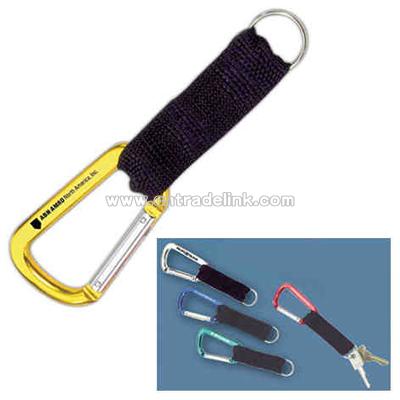 Carabiner hook with removable key ring