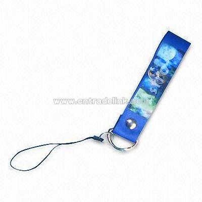 Cell Phone Strap with D-shaped Keyring