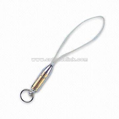 Cell Phone Strap with Metal Fitting