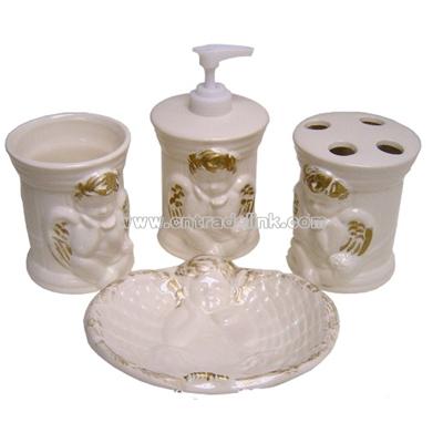 Ceramic Bathroom Accessory Bath Set