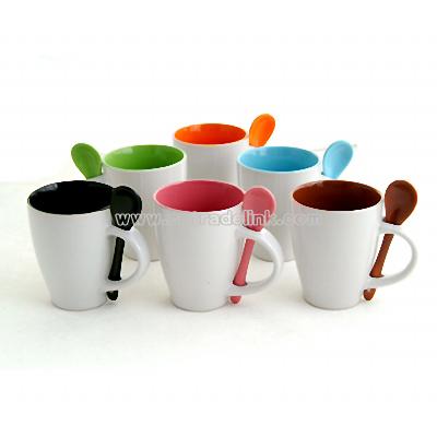 Ceramic Mug with Scoop