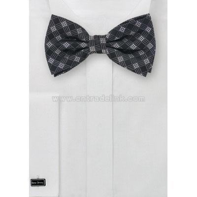 Checkered Bow Tie & Matching Pocket Square