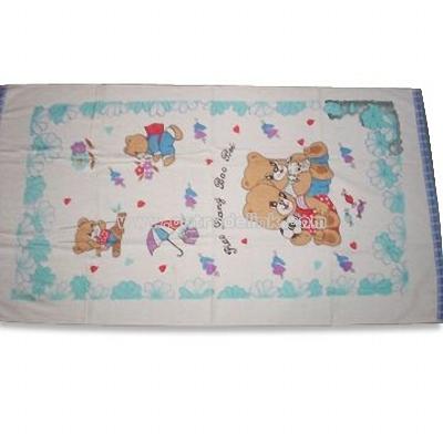 Children's Bath Towel with Printing