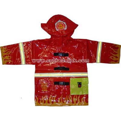 Children's Fireman Raincoat