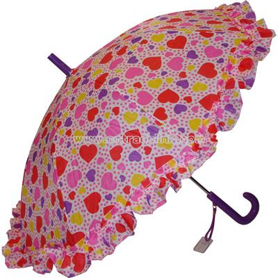 Children's Hearts & Dots Umbrella