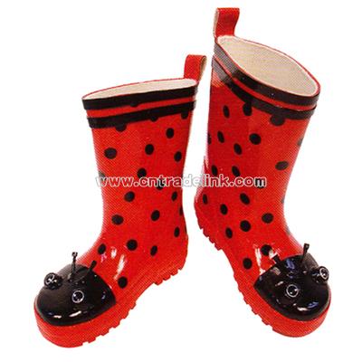 Children's Kidorable Ladybug Rain Boots