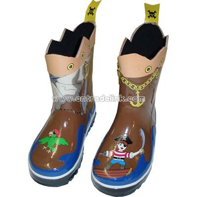 Children's Pirates Rain Boots
