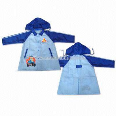 Children's Raincoat, Made of Polyester Taffeta