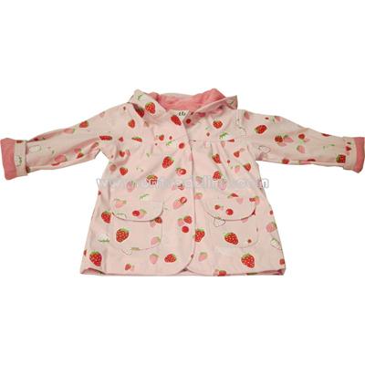 Children's Strawberry Raincoat