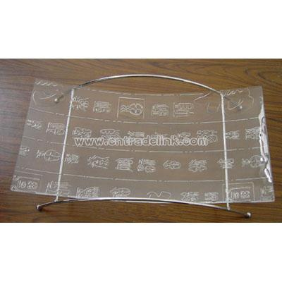 Chinese Style Glass Plate