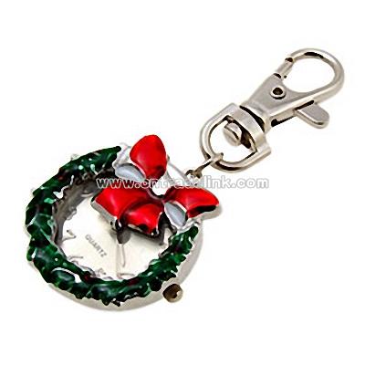 Christmas Anadem Quartz Fashion Key Chain Key Ring Watch