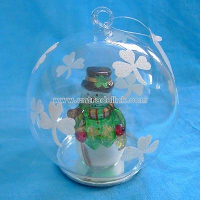 Christmas Ball-Irish Style Snowman Lighting Ball