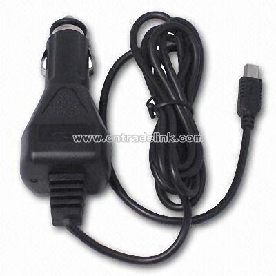 Cigarette Plug to USB B-Type Cable with Input Voltage of 12V