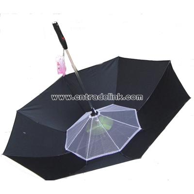 Circumvolve Umbrella With Mini Fan