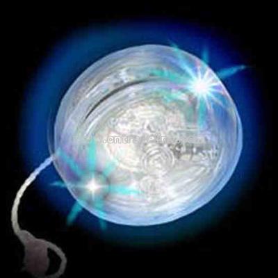 Clear Blue LED Light up yo-yo