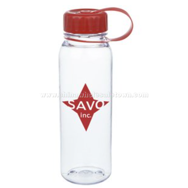 Clear Impact Outdoor Bottle with Tethered Lid - 24 oz.