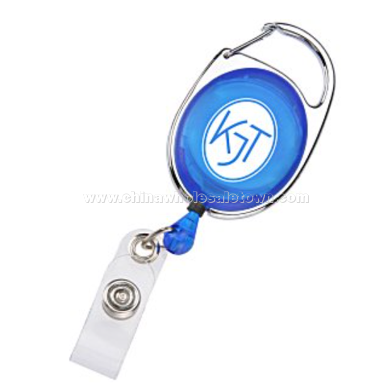 Clip-On Retractable Badge Holder - Translucent