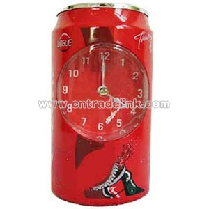 Clock in a Beer Soda Can