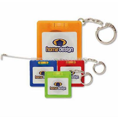 Color Dome Tape Measure With Keychain