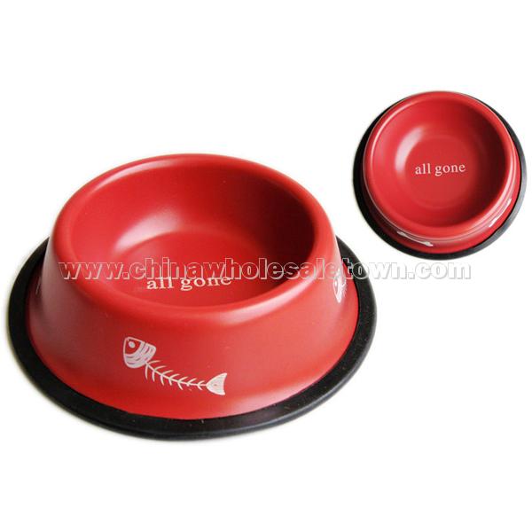 Colorful Stainless Steel Pet Bowls