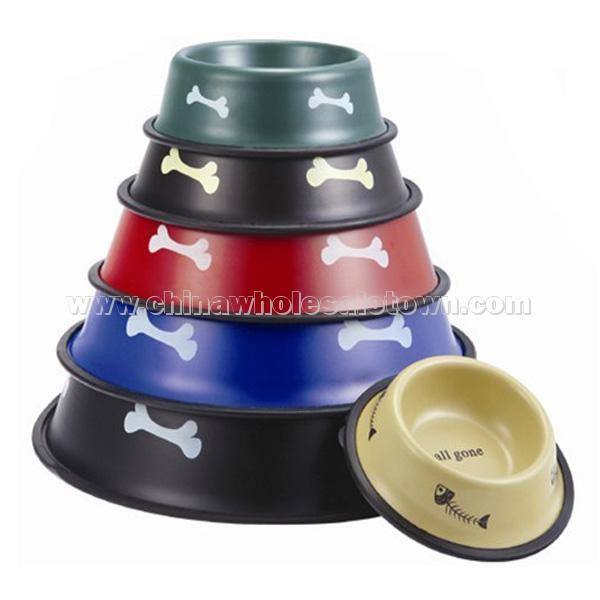 Colorful Stainless Steel Pet Bowls