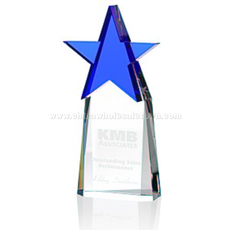 Colorful Star Crystal Award
