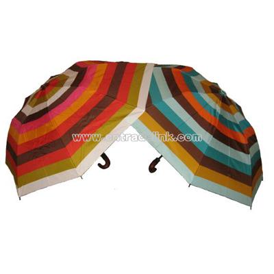 Colorful stripped umbrella by Echo Design