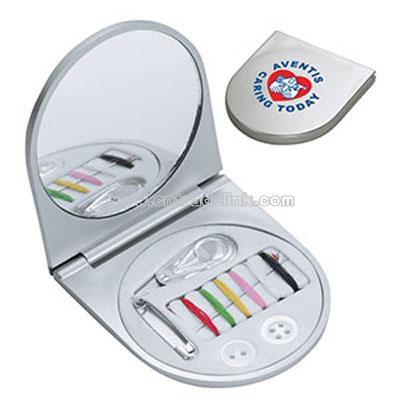 Compact Mirror Sewing Kit