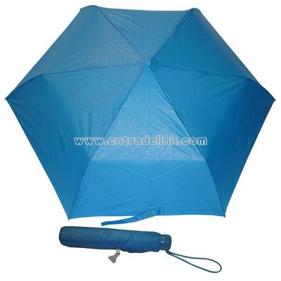 Compact Superslim Glitter Azure Umbrella