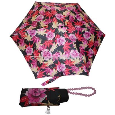 Compact Tiny Japanese Floral Umbrella