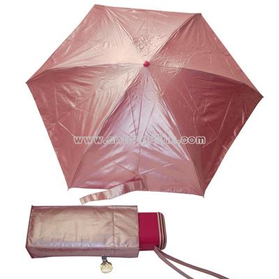 Compact Tiny Pearl Fuchsia Umbrella