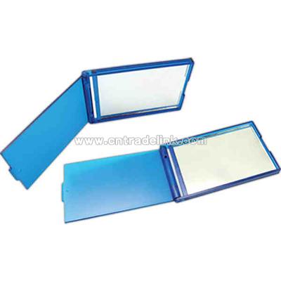 Compact mirror with flip open lid