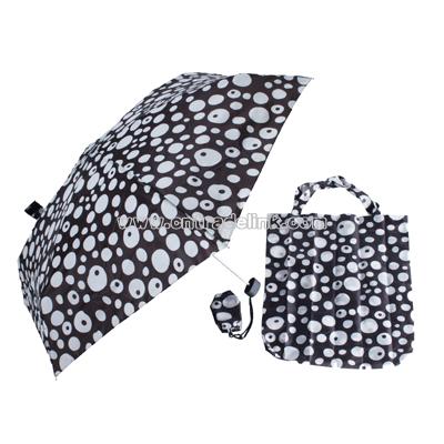 Compact with Bag & Pouch - Dotty