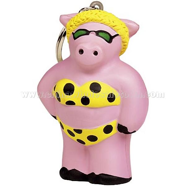 Cool Pig Stress Reliever Keyring