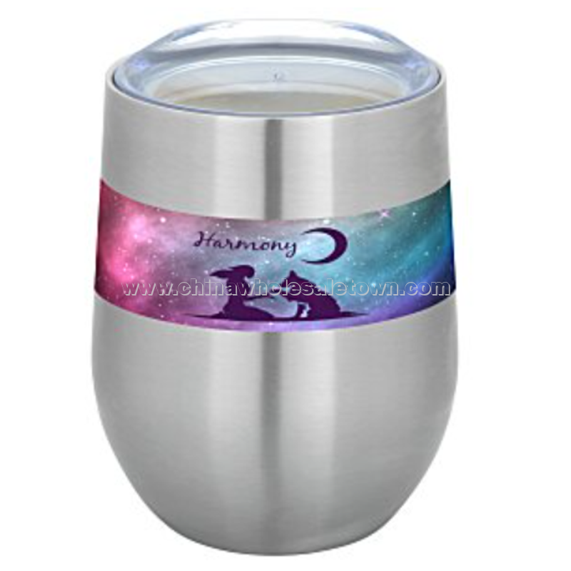 Corzo Vacuum Insulated Wine Cup - 12 oz. - Full Color