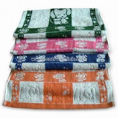 Cotton Kitchen Hand Towel with Jacquard Caton