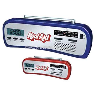 Countertop clock radio with alarm and timer