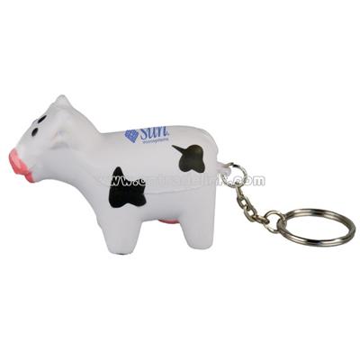Cow Key Chain Stress Ball