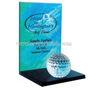 Crystal golf award