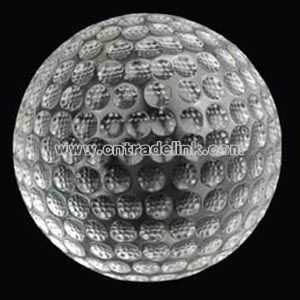 Crystal golf ball paperweight