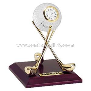 Crystal golf clock