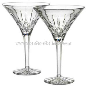 Crystal martini glass