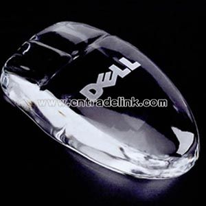 Crystal mouse shape paperweight