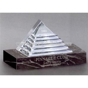 Custom crystal pyramid
