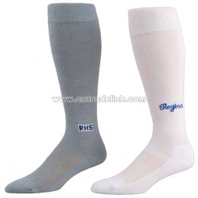 Custom heel and toe over the calf nylon school uniform / spirit wear socks