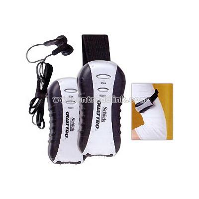 Customized Arm band radio with comfortable ear buds