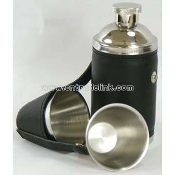 Cylinder 6 Oz Hip Flask
