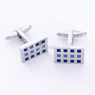 Dashing 12 Square Cufflinks with Personalized Case
