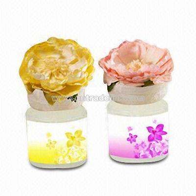 Decorative Air Freshener with Paper Floral Top