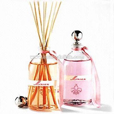 Decorative Round Bottle Reeds Fragrance Diffuser Set